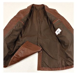 【美品】新品価格10万円 アレキサンダージュリアン 牛革バッファロー テーラード