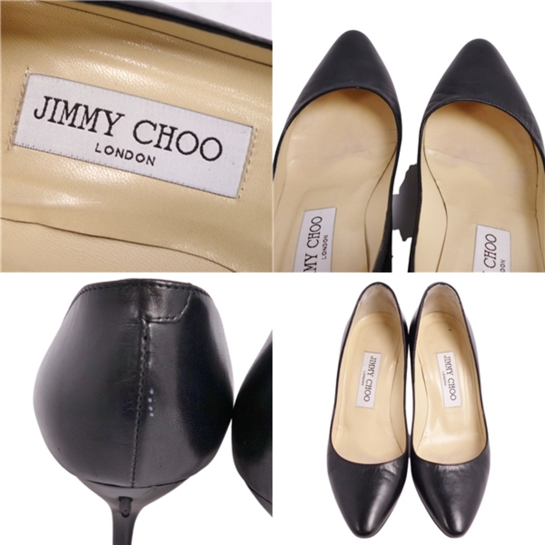 ジミーチュウ JIMMY CHOO パンプス カーフレザー ヒール シュース 靴 レディース 35.5(22.5cm相当) ブラック