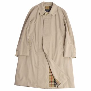 バーバリー(BURBERRY)の美品 Vintage バーバリー Burberrys コート 英国製 ステンカラーコート バルマカーンコート コットン アウター メンズ 50(M相当) ベージュ(ステンカラーコート)