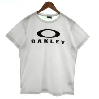 オークリー(Oakley)のオークリー OAKLEY Tシャツ 半袖 ロゴプリント ホワイト 白 紺 L(その他)