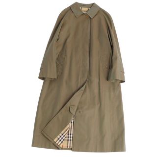 バーバリー(BURBERRY)の極美品 Vintage バーバリー Burberrys コート ライナー付き ステンカラーコート バルマカーンコート コットン100％ アウター レディース 11AB3(M相当) オリーブカーキ(玉虫色)(その他)