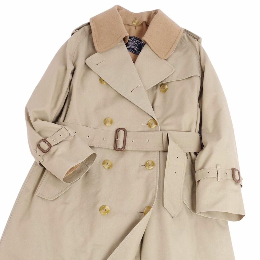 美品 Vintage バーバリー Burberrys 英国製 1枚袖 トレンチ21 Trench21 ライナー付き トレンチコート レディース M相当