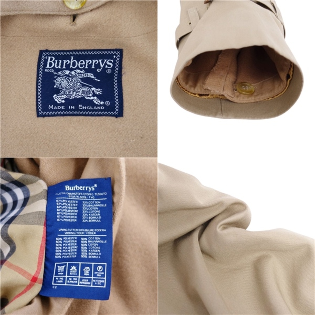 BURBERRY(バーバリー)の美品 Vintage バーバリー Burberrys 英国製 1枚袖 トレンチ21  Trench21 ライナー付き トレンチコート レディース M相当 レディースのジャケット/アウター(トレンチコート)の商品写真