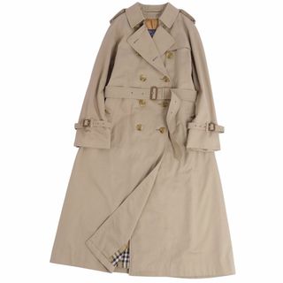 バーバリーブラックレーベル(BURBERRY BLACK LABEL)の美品 Vintage バーバリー Burberrys コート トレンチコート 裏チェック ライナー付き 英国製 アウター レディース 12(L相当) ベージュ(トレンチコート)