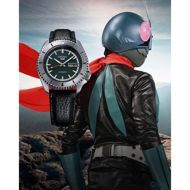仮面ライダーコラボ限定モデル セイコー5スポーツ55周年記念腕時計(アナログ)