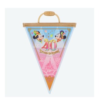 ディズニー(Disney)の40周年　東京ディズニーランド　ドリーム　ガーランド　水色　ピンク(その他)