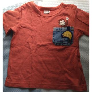 プティマイン(petit main)のおさるのジョージ　Ｔシャツ　petit main ９０サイズ(Tシャツ/カットソー)