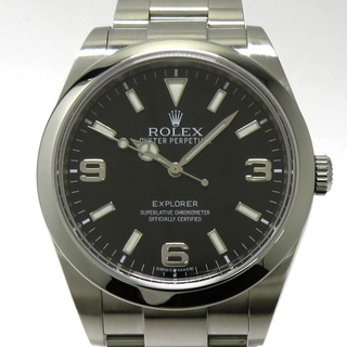 ロレックス(ROLEX)のROLEX エクスプローラー1 自動巻き SS ブラック文字盤 ランダムシリアル(腕時計(アナログ))