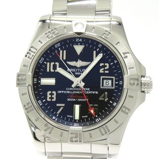 ブライトリング(BREITLING)のBREITLING アベンジャー デイト GMT 自動巻き SS ネイビー文字盤(腕時計(アナログ))