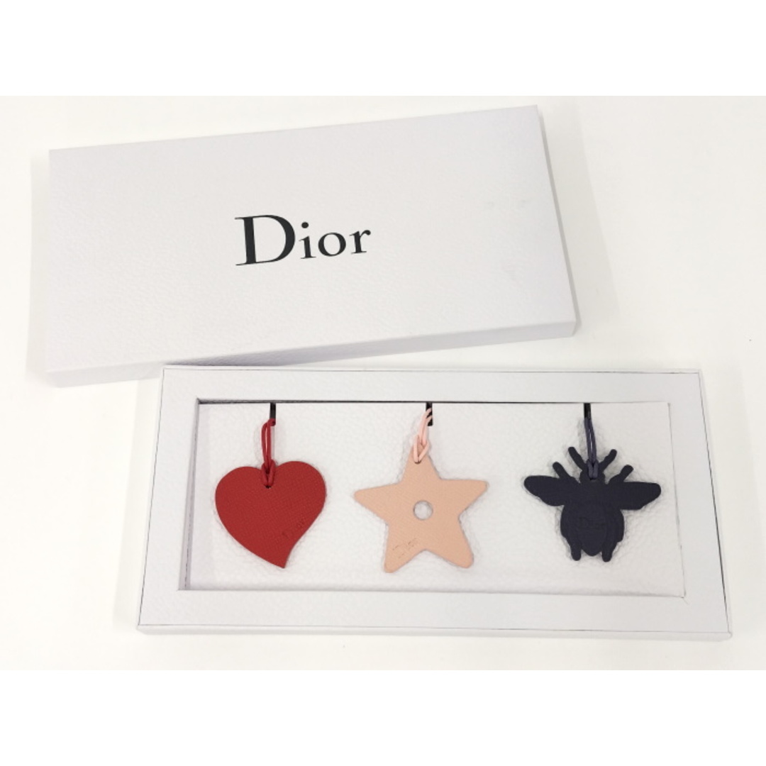 Christian Dior(クリスチャンディオール)のChristian Dior チャーム ハート スター 星 蜂 ハチ レザー レディースのファッション小物(その他)の商品写真