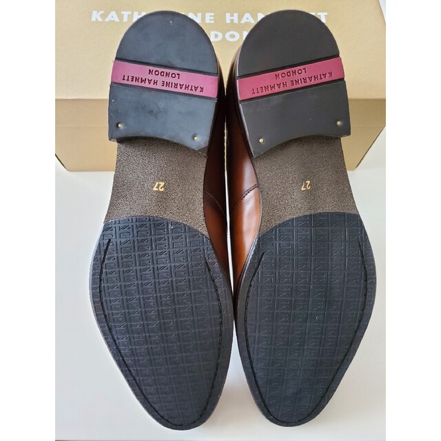 KATHARINE HAMNETT(キャサリンハムネット)の【新品】キャサリン ハムネットロンドン ビジネスシューズ　靴　ブラウン メンズの靴/シューズ(ドレス/ビジネス)の商品写真