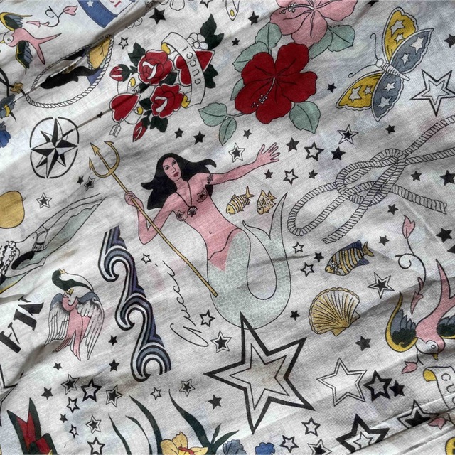 Gucci(グッチ)の期間限定●GUCCIグッチ白地mermaid tatooシャツブラウス メンズのトップス(シャツ)の商品写真