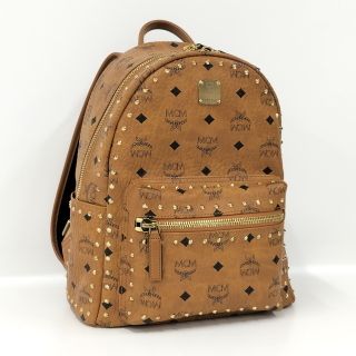 エムシーエム(MCM)のMCM ロゴグラム バックパック リュックサック スターク スタッズ(リュック/バックパック)