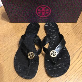 トリーバーチ(Tory Burch)の✩トリーバーチTORIBURCHビーチサンダル黒✩(サンダル)