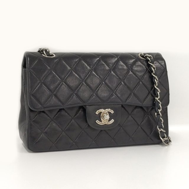 CHANEL マトラッセ 23 ショルダーバッグ Wチェーン Wフラップ レザー