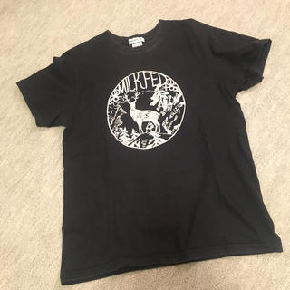 ミルクフェド(MILKFED.)のMILK FEDブラックTシャツ(Tシャツ(半袖/袖なし))