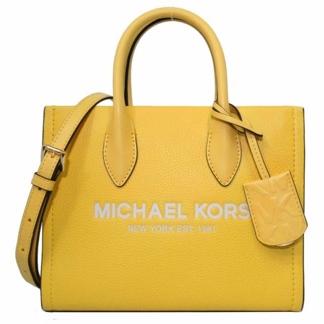 未使用品 MICHAEL KORS マイケルコース ミニトート 2wayショルダーバッグ レザー イエロー