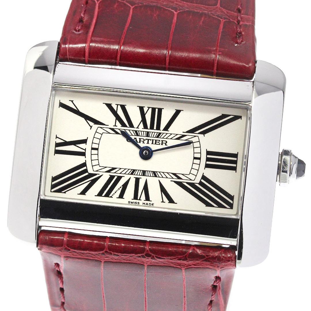 カルティエ CARTIER W6300655 タンクディバンLM クォーツ メンズ _744881【ev10】