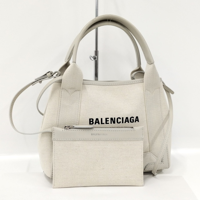 BALENCIAGA ネイビー カバス XS 2WAY トートバッグ ポーチ付き最大約105-115ポーチ