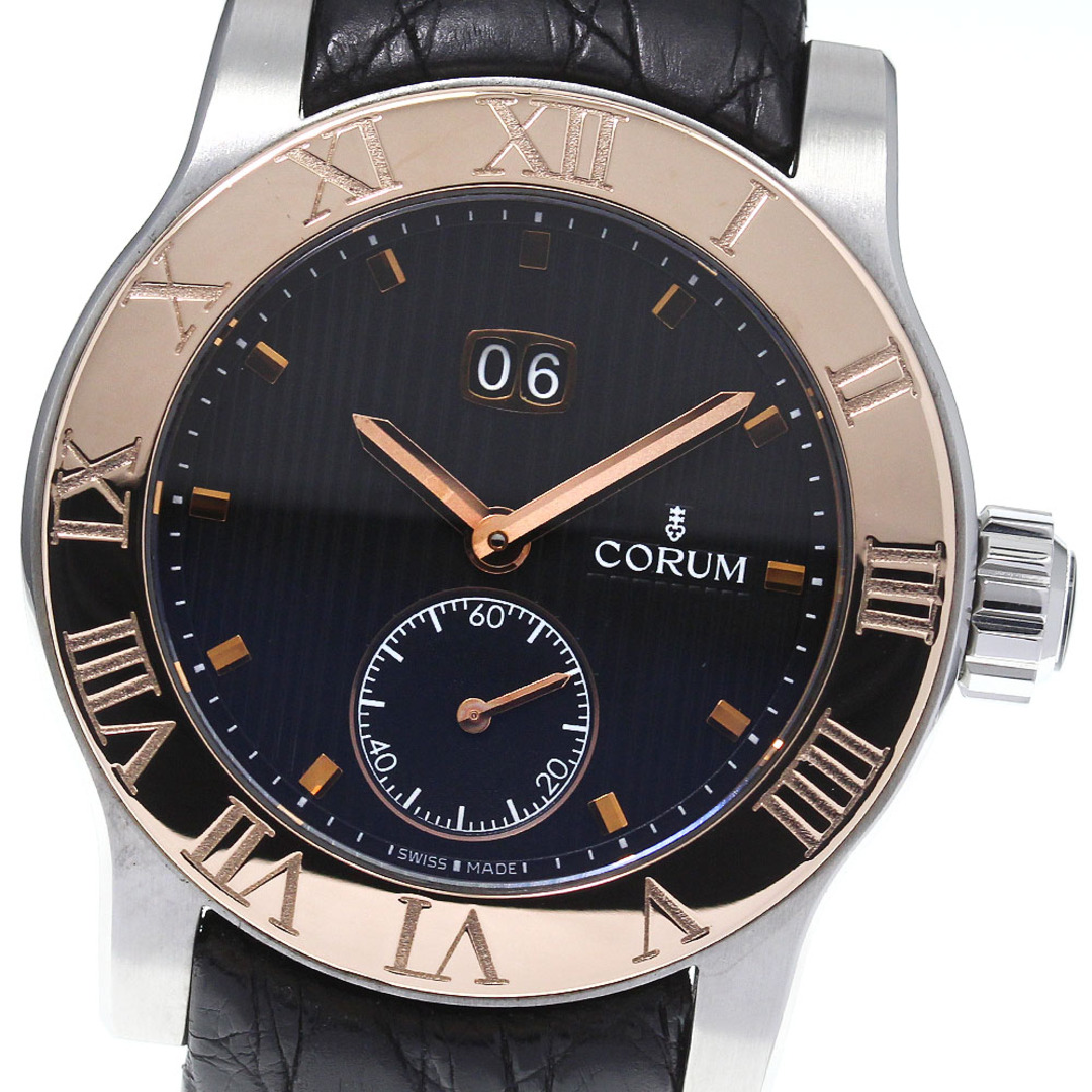 CORUM(コルム)のコルム CORUM 02.0013 ロムルス ラージデイト PGベゼル スモールセコンド 自動巻き メンズ 美品 _745904 メンズの時計(腕時計(アナログ))の商品写真