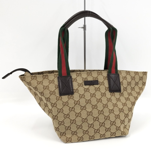 GUCCI シェリーライン トートバッグ GGキャンバス ベージュ系 超熱