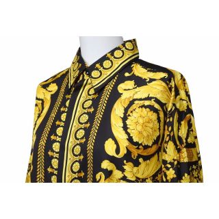 新品未使用 VERSACE ヴェルサーチ 希少 バロック柄 シャツ 総柄 ...