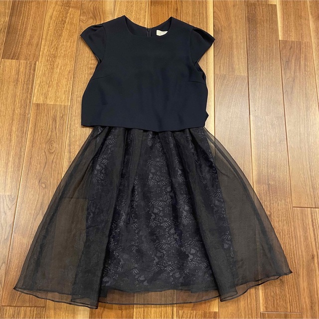 UNITED ARROWS(ユナイテッドアローズ)のオーガンジーカサネワンピース レディースのフォーマル/ドレス(ミディアムドレス)の商品写真