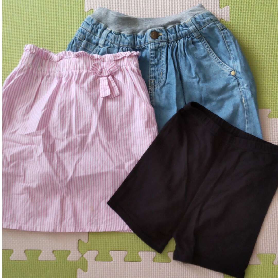 F.O.KIDS(エフオーキッズ)のF.O. BREEZEスカート２枚&１分丈スパッツのセット キッズ/ベビー/マタニティのキッズ服女の子用(90cm~)(スカート)の商品写真