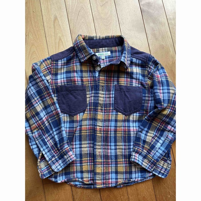 BEAMS(ビームス)のbeams /無印良品　110cmシャツ　2枚セット キッズ/ベビー/マタニティのキッズ服男の子用(90cm~)(Tシャツ/カットソー)の商品写真