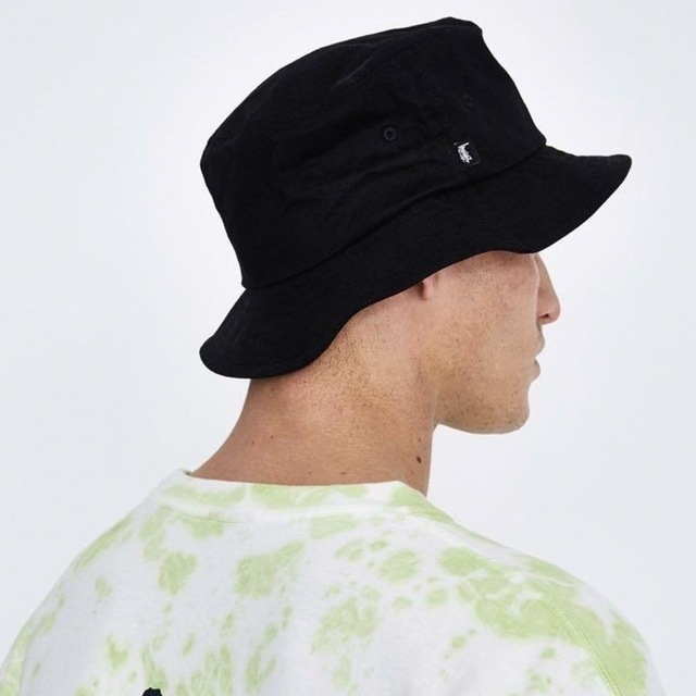 STUSSY(ステューシー)の人気★STUSSY ステューシー ロゴ バケットハット バケハ ブラック 黒 レディースの帽子(ハット)の商品写真