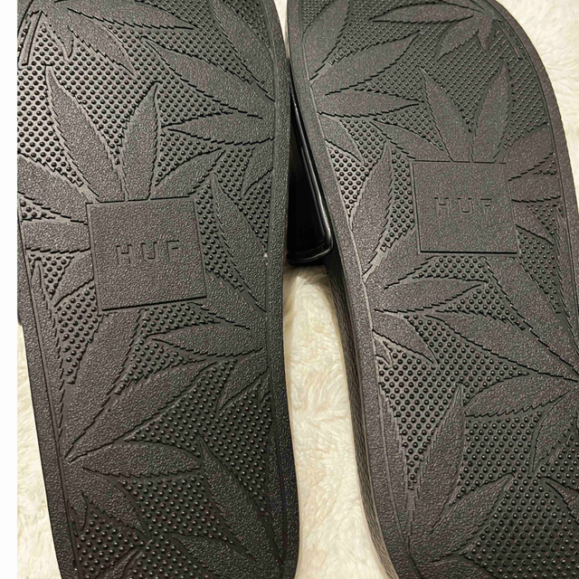 HUF(ハフ)のHUF ハフ スライドサンダル 黒 新品 未使用 27cm メンズの靴/シューズ(サンダル)の商品写真