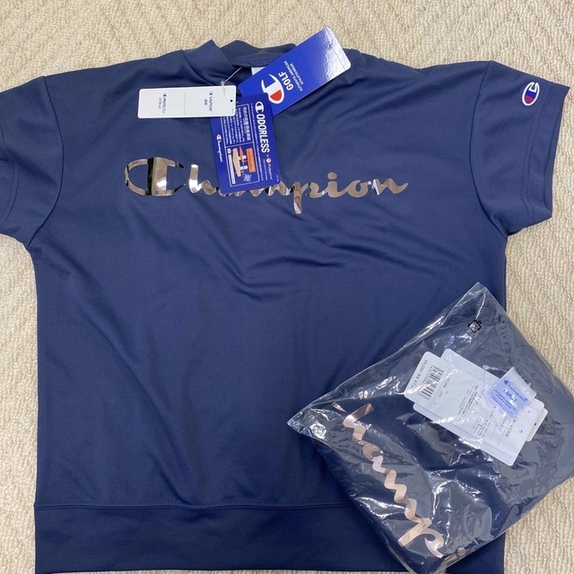 Champion(チャンピオン)のik様専用　新品　Champion ゴルフウェア　モックネックシャツ スポーツ/アウトドアのゴルフ(ウエア)の商品写真