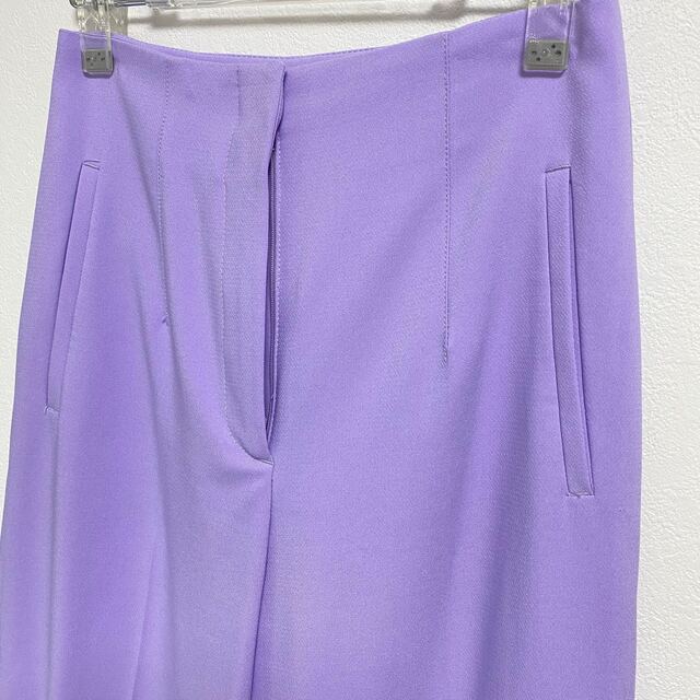 ZARA(ザラ)のZARA 紫パンツ レディースのパンツ(カジュアルパンツ)の商品写真
