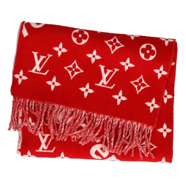 シュプリーム ルイヴィトン 17AW LV Monogram Scarf モノグラム