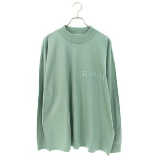 フィアオブゴッド(FEAR OF GOD)のフォグ  ESSENTIALS L/S Tee Sycamore フロントラバーロゴ長袖カットソー メンズ L(Tシャツ/カットソー(七分/長袖))