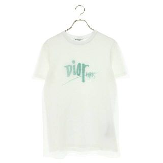 ✨超美品✨Dior × stussy コラボTシャツ ロゴ刺繍 ユニセックス 黒 ✨超美品✨Dior × stussy コラボTシャツ ロゴ刺繍 ユニセックス 黒