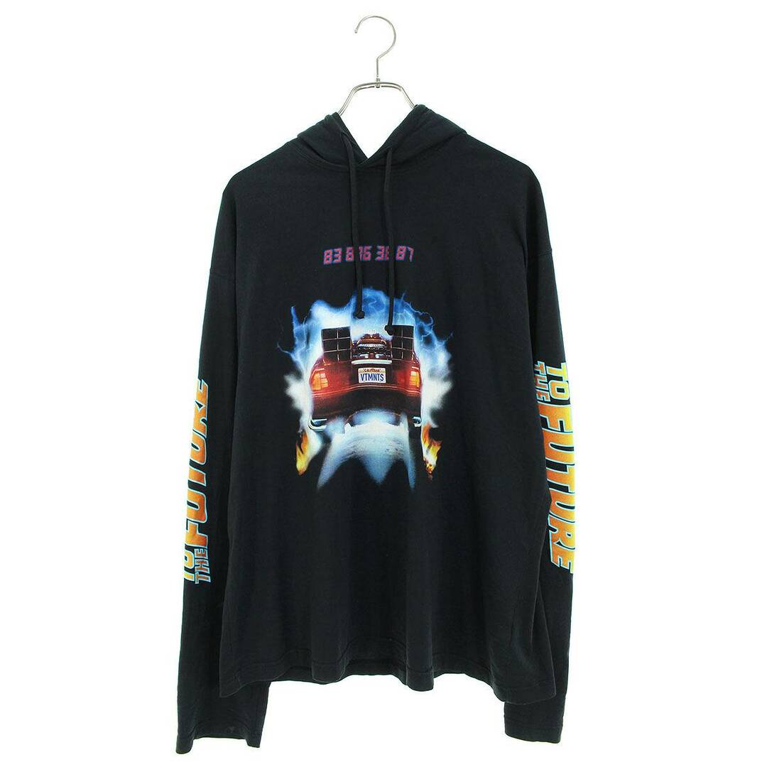 ブイティーエムエヌティーエス VTMNTS  22SS  VL12TR400B / BACK TO THE FUTURE JERSEY HOODIE バックトゥザフュ―チャープリントパーカー  メンズ S