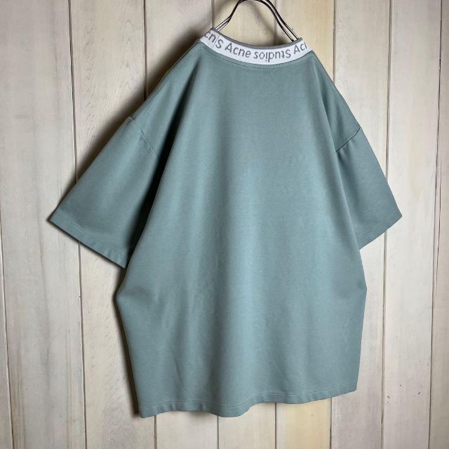 Acne Studios(アクネストゥディオズ)の【人気Lサイズ】アクネストゥディオズ☆首元ロゴ入りモックネックTシャツ 現行 メンズのトップス(Tシャツ/カットソー(半袖/袖なし))の商品写真