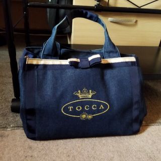 トッカ(TOCCA)の☆ひまわりさま専用☆TOCCA   デニム  キャンバス　トートバッグ　大(トートバッグ)