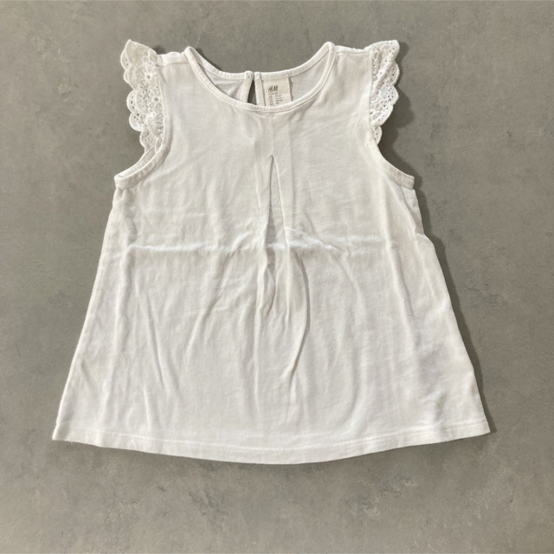 H&M(エイチアンドエム)のフレンチスリーブ ノースリーブ トップスまとめ売り キッズ/ベビー/マタニティのキッズ服女の子用(90cm~)(Tシャツ/カットソー)の商品写真
