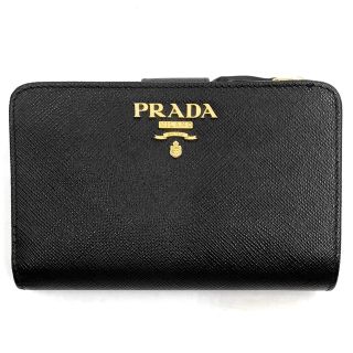 PRADA プラダ 二つ折り財布 NERO ネロ 小さめ コンパクトウォレット L