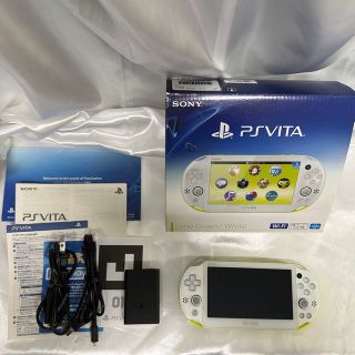 プレイステーションヴィータ(PlayStation Vita)のPlayStationVITA PCH-2000 ライムグリーン/ホワイト(携帯用ゲーム機本体)