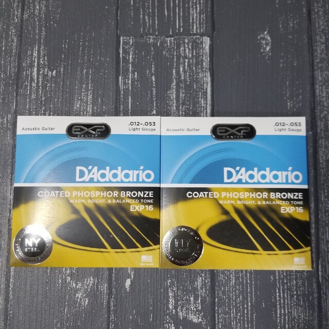 新品　D'Addario ダダリオ アコースティックギター弦 EXP16 楽器のギター(弦)の商品写真