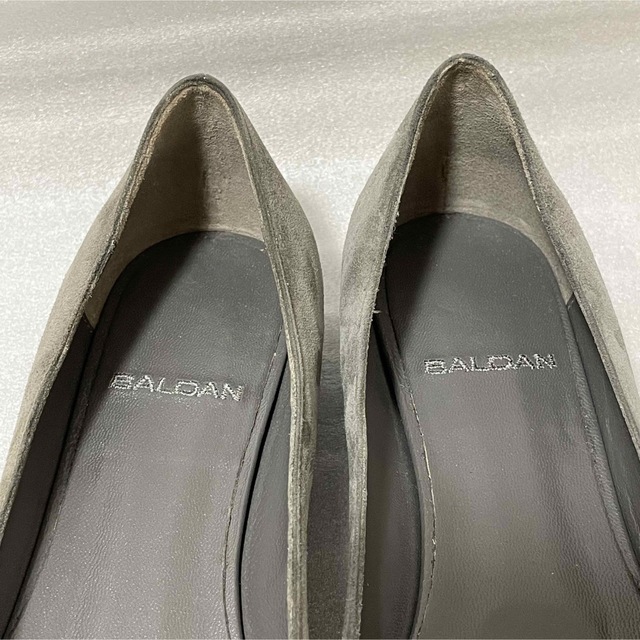 未使用品】BALDAN バルダン フラットポインテッドパンプス スウェード