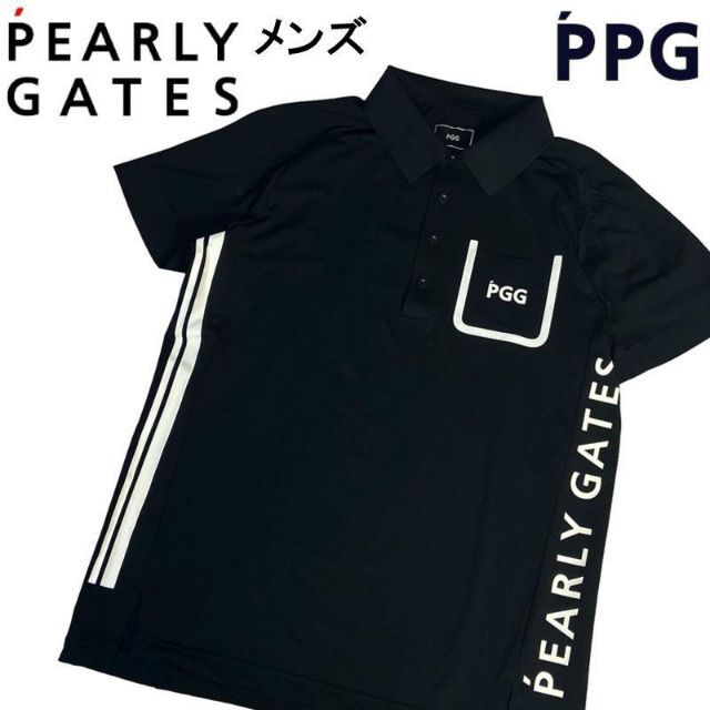 PGG パーリーゲイツ 2021年モデル 半袖 ポロシャツ ブラック 4 最愛 