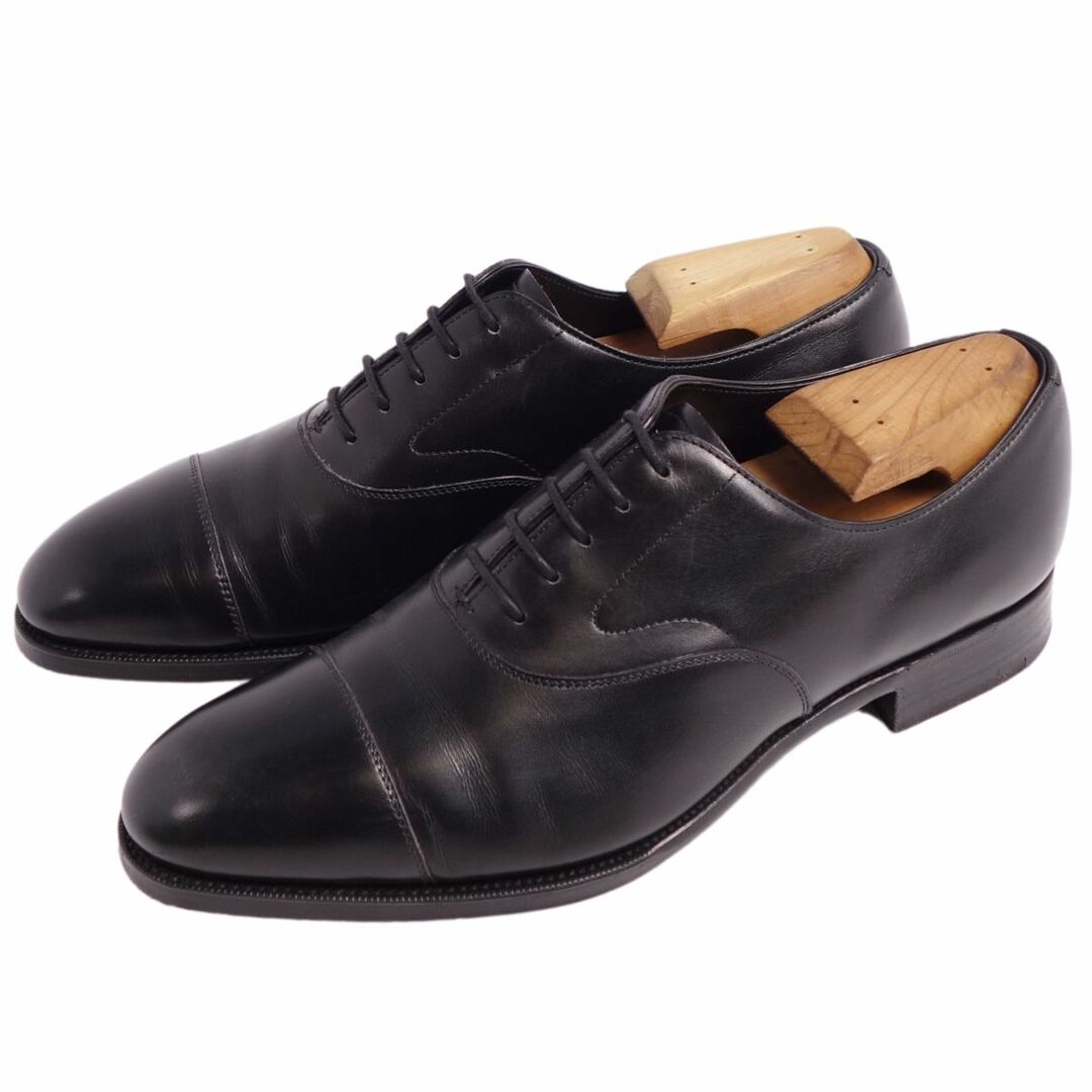 美品 エドワード・グリーン EDWARD GREEN レザーシューズ オックスフォードシューズ CHELSEA チェルシー カーフレザー 革靴 メンズ 6(24.5cm相当) ブラック