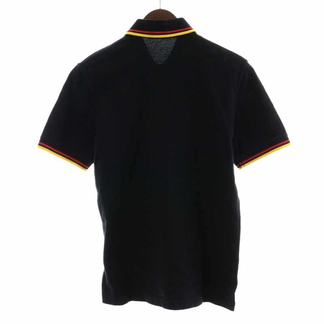 FRED PERRY(フレッドペリー)のFRED PERRY ポロシャツ 半袖 刺繍 ロゴ 38 M 黒 赤 黄 メンズのトップス(ポロシャツ)の商品写真