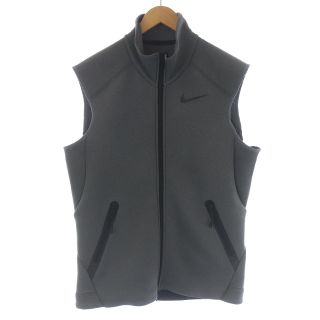 ナイキ(NIKE)のNIKE THERMA-FIT ベスト ジャケット ジップアップ M グレー(ベスト)