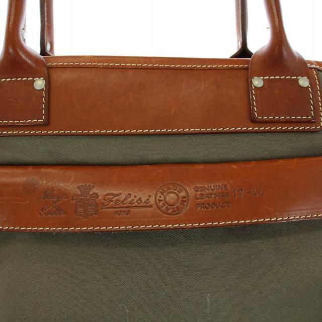 Felisi - Felisi トートバッグ ビジネスバッグ A4 カーキ 17-44 Felisi - Felisi トートバッグ ビジネスバッグ A4 カーキ 17-44