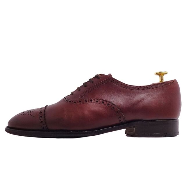 クロケット&ジョーンズ Crockett&Jones レザーシューズ ALDGATE オールゲート オックスフォード メダリオン 革靴 メンズ  7E(25.5cm相当) ブラウン